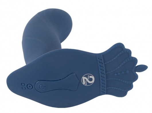 Синий вибростимулятор простаты Vibrating Butt Plug - 11,7 см. - Orion - в Нижнем Новгороде купить с доставкой
