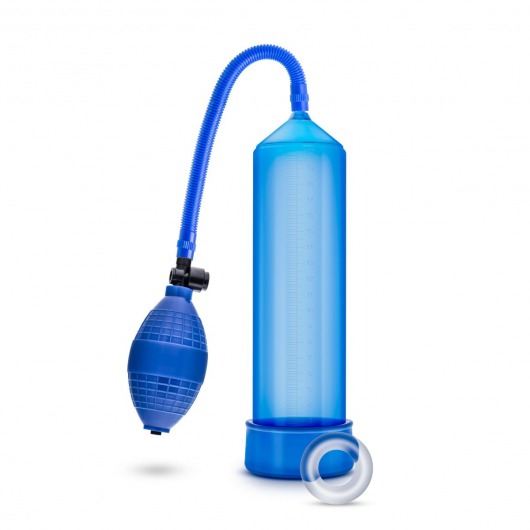 Синяя ручная вакуумная помпа Male Enhancement Pump - Blush Novelties - в Нижнем Новгороде купить с доставкой