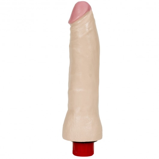 Вибратор Vibrating 7  Thin Dong из серии The Naturals - 18 см. - Doc Johnson