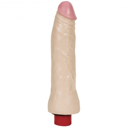 Вибратор Vibrating 7  Thin Dong из серии The Naturals - 18 см. - Doc Johnson