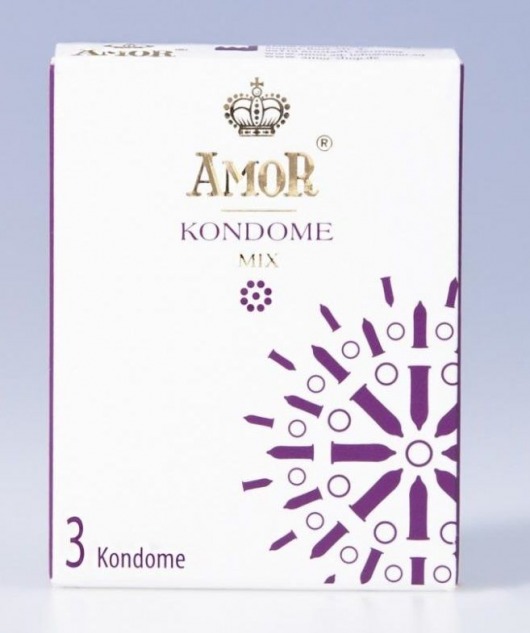 Микс-набор презервативов AMOR Mix - 3 шт. - AMOR - купить с доставкой в Нижнем Новгороде