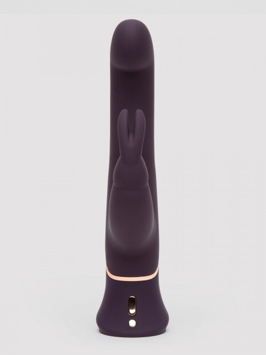 Фиолетовый вибратор-кролик Greedy Girl G-Spot Stroker Rabbit Vibrator - 24,1 см. - Fifty Shades of Grey