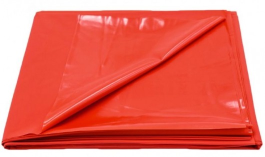Красная виниловая простынь - 217 х 200 см. - Джага-Джага - купить с доставкой в Нижнем Новгороде