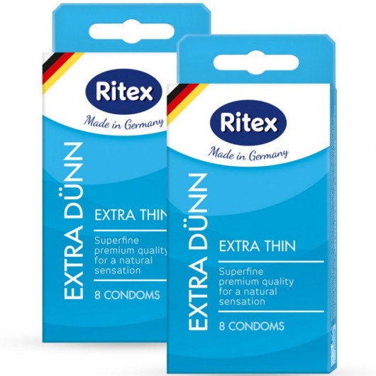 Ультратонкие презервативы RITEX EXTRA DUNN - 8 шт. - RITEX - купить с доставкой в Нижнем Новгороде