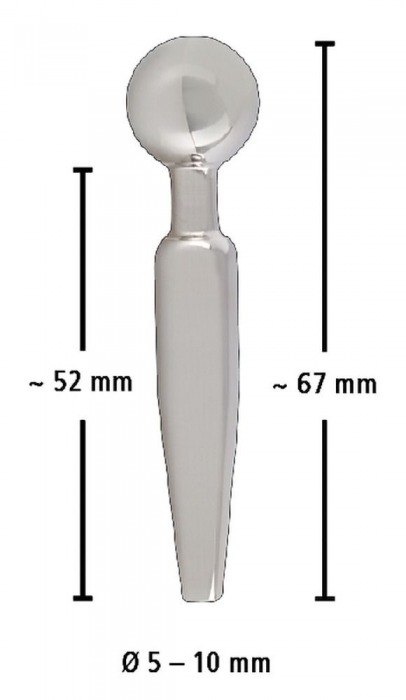Серебристый уретральный плаг Penisplug Come Thru - 6,7 см. - Orion - купить с доставкой в Нижнем Новгороде