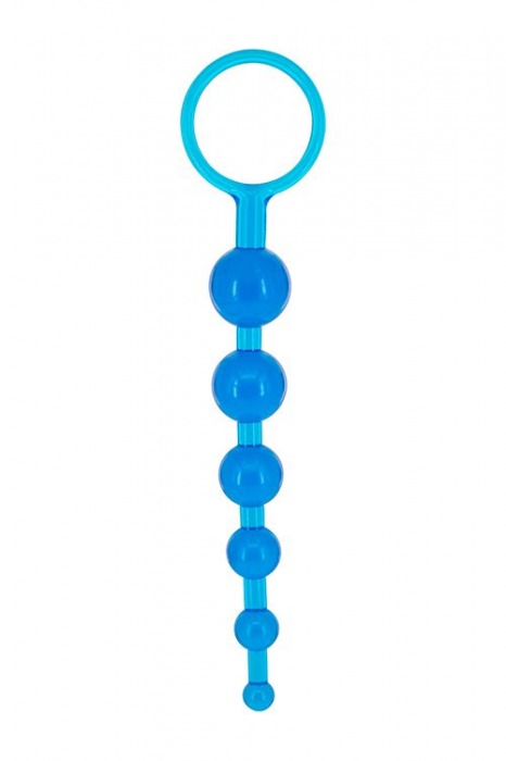 Синяя анальная цепочка DRAGONZ TALE ANAL - 20 см. - Seven Creations