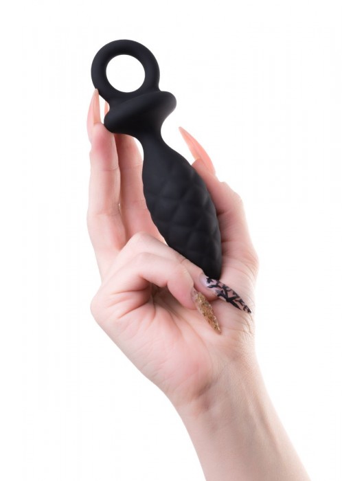 Черная анальная пробка Strob M - 13,5 см. - Erotist Adult Toys