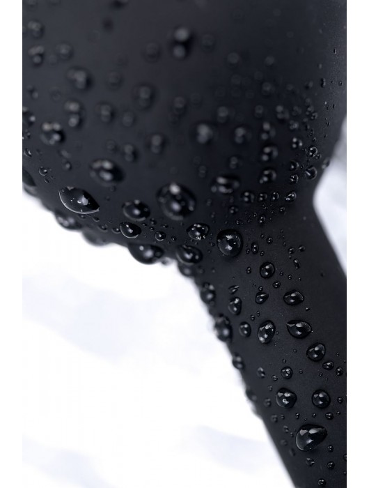 Черная анальная втулка с прозрачным стразом - 7,2 см. - POPO Pleasure - купить с доставкой в Нижнем Новгороде