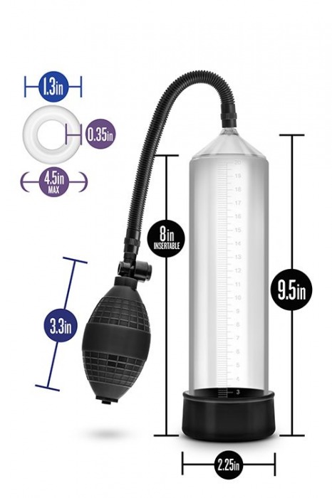 Прозрачная вакуумная помпа VX101 Male Enhancement Pump - Blush Novelties - в Нижнем Новгороде купить с доставкой