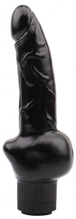 Черный вибратор-реалистик Obsidian Vibe Cock - 19 см. - Chisa