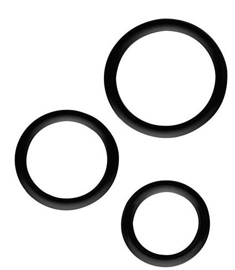 Набор из 3 эрекционных колец SILICONE COCKRINGS - Dream Toys - в Нижнем Новгороде купить с доставкой