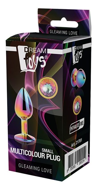 Голографическая анальная втулка с радужным кристаллом - 7,1 см. - Dream Toys - купить с доставкой в Нижнем Новгороде