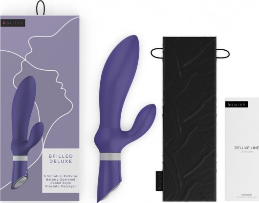 Фиолетовый вибромассажер простаты Bfilled Deluxe - 21 см. - B Swish - в Нижнем Новгороде купить с доставкой