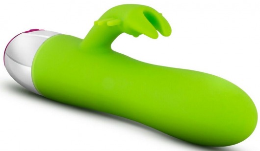 Лаймовый вибратор-кролик Brilliant - 19,5 см. - Blush Novelties