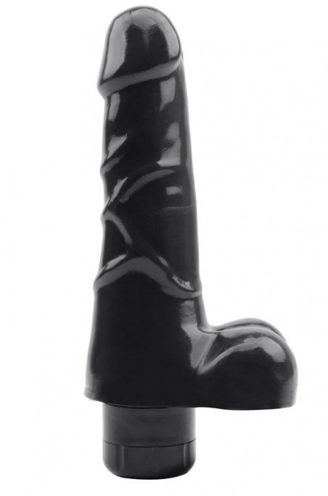 Черный вибратор-реалистик Verve Vibe Cock - 19 см. - Chisa