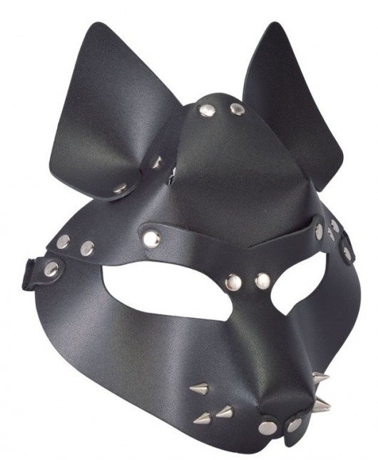Черная маска Wolf с шипами - Sitabella - купить с доставкой в Нижнем Новгороде