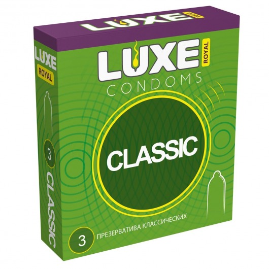 Гладкие презервативы LUXE Royal Classic - 3 шт. - Luxe - купить с доставкой в Нижнем Новгороде