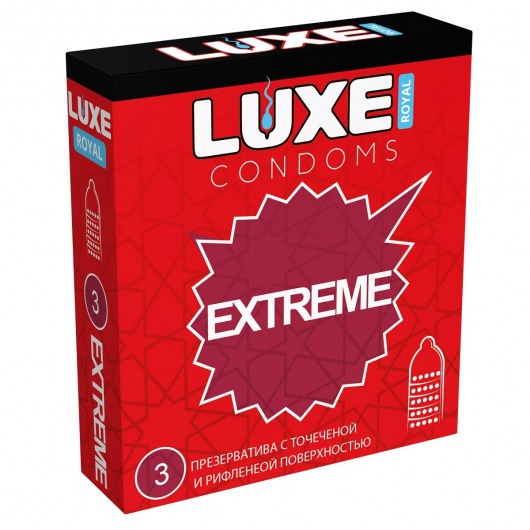 Текстурированные презервативы LUXE Royal Extreme - 3 шт. - Luxe - купить с доставкой в Нижнем Новгороде