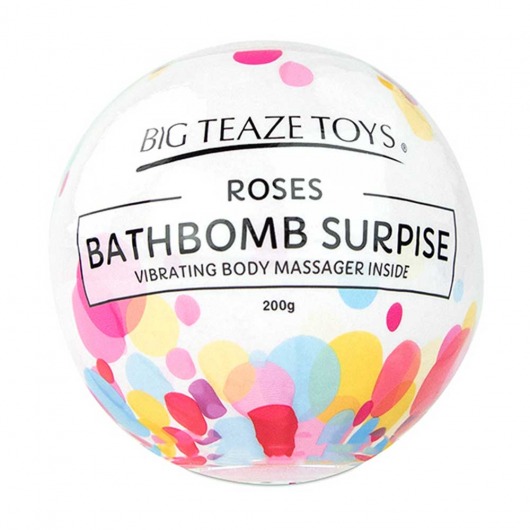 Бомбочка для ванны Bath Bomb Surprise Rose + вибропуля -  - Магазин феромонов в Нижнем Новгороде