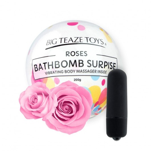 Бомбочка для ванны Bath Bomb Surprise Rose + вибропуля -  - Магазин феромонов в Нижнем Новгороде