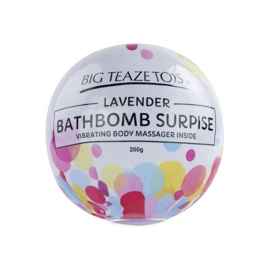 Бомбочка для ванны Bath Bomb Surprise Lavander + вибропуля -  - Магазин феромонов в Нижнем Новгороде