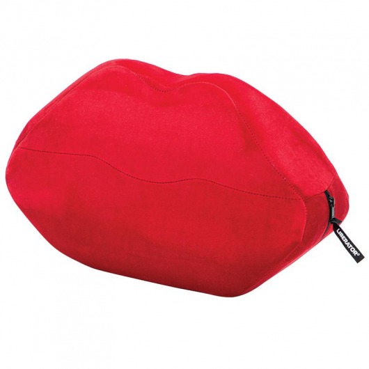 Красная микрофибровая подушка для любви Kiss Wedge - Liberator - купить с доставкой в Нижнем Новгороде