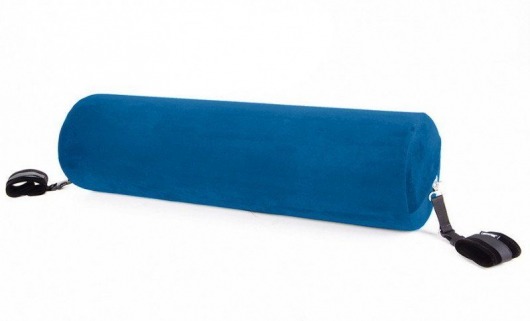 Синяя вельветовая подушка для любви Liberator Retail Whirl - Liberator - купить с доставкой в Нижнем Новгороде