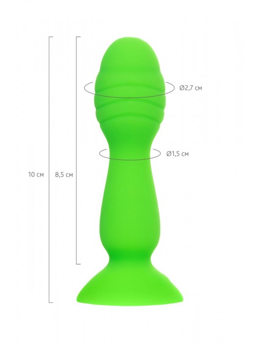 Зеленая анальная втулка Terg - 10 см. - A-toys