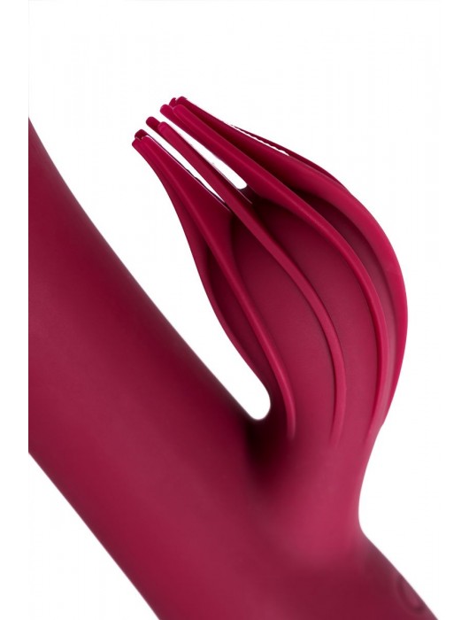 Бордовый вибратор-кролик Sangra - 20,5 см. - ToyFa