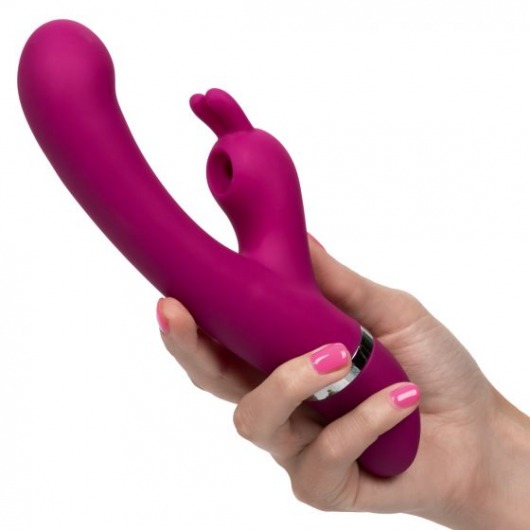 Лиловый вибратор-кролик Foreplay Frenzy Bunny Kisser - California Exotic Novelties