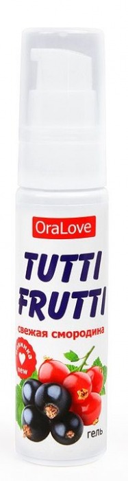 Гель-смазка Tutti-frutti со вкусом смородины - 30 гр. - Биоритм - купить с доставкой в Нижнем Новгороде