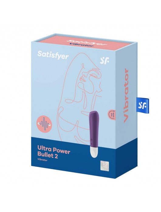 Фиолетовый мини-вибратор Ultra Power Bullet 2 - Satisfyer