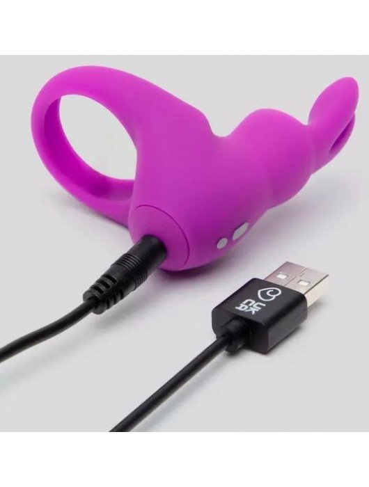 Фиолетовое эрекционное виброкольцо Happy Rabbit Cock Ring Kit - Happy Rabbit - в Нижнем Новгороде купить с доставкой