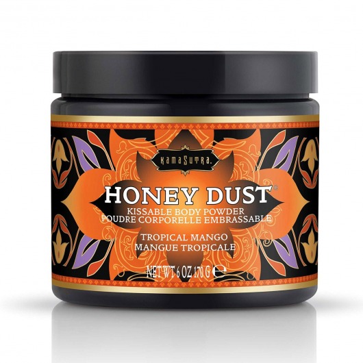Пудра для тела Honey Dust Body Powder с ароматом манго - 170 гр. - Kama Sutra - купить с доставкой в Нижнем Новгороде