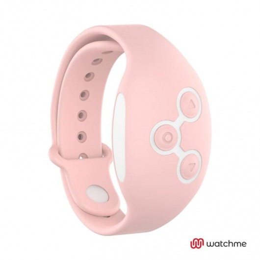 Розовое виброяйцо с нежно-розовым пультом-часами Wearwatch Egg Wireless Watchme - DreamLove