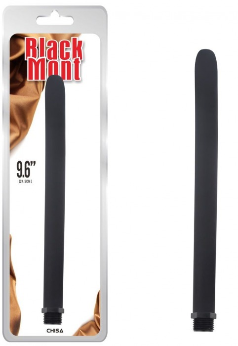 Черная насадка для анального душа Silicone Douche Tube - 24,5 см. - Chisa - купить с доставкой в Нижнем Новгороде