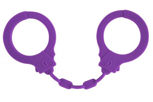 Фиолетовые силиконовые наручники Suppression - Lola Games - купить с доставкой в Нижнем Новгороде