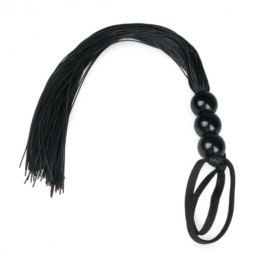 Черная силиконовая плеть Silicone Whip - 32 см. - Easy toys - купить с доставкой в Нижнем Новгороде