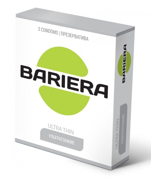 Ультратонкие презервативы Bariera Ultra Thin - 3 шт. - Bariera - купить с доставкой в Нижнем Новгороде