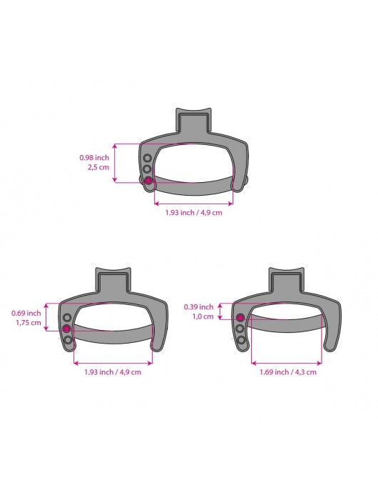 Кольцо с зажимом для мошонки для пояса верности Pubic Enemy - MyStim - купить с доставкой в Нижнем Новгороде