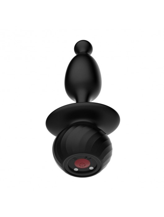 Черная анальная пробка с белым хвостиком Magic Bunny - Magic Motion