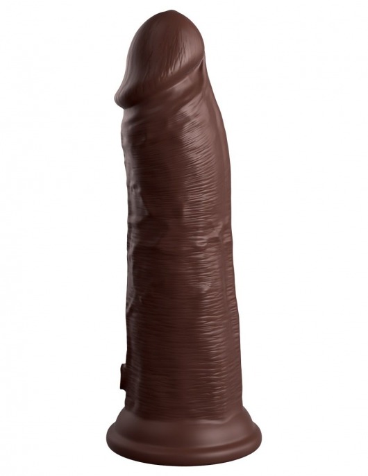 Коричневый фаллоимитатор 8  Silicone Dual Density Cock - 22,8 см. - Pipedream
