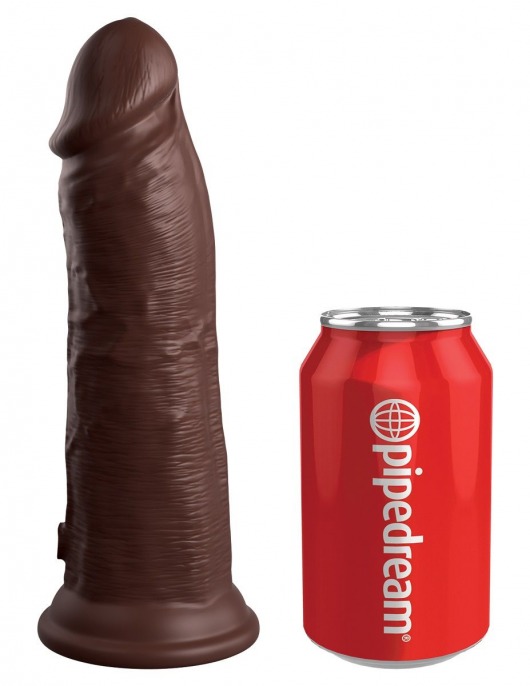 Коричневый фаллоимитатор 8  Silicone Dual Density Cock - 22,8 см. - Pipedream