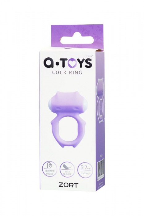 Фиолетовое виброкольцо на пенис Zort - A-toys - в Нижнем Новгороде купить с доставкой