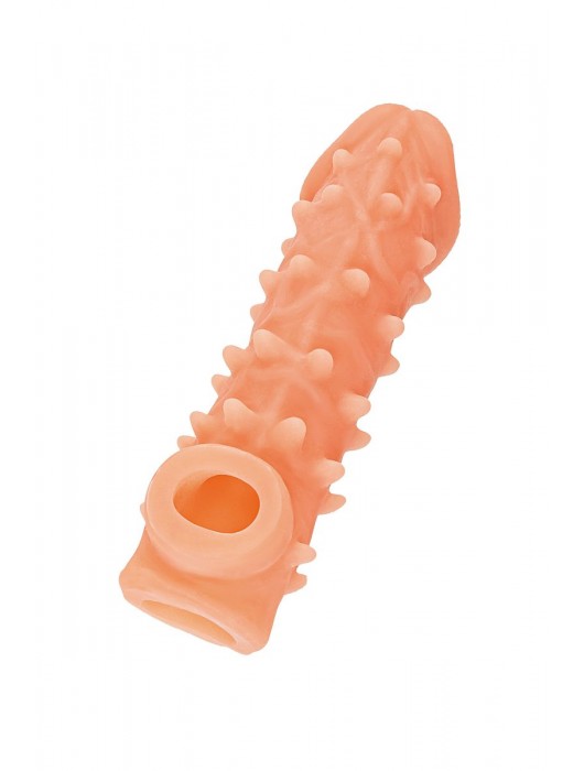 Телесная закрытая насадка с пупырышками Cock Sleeve Size L - 17,6 см. - KOKOS - в Нижнем Новгороде купить с доставкой