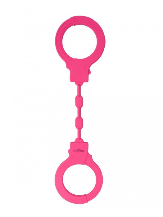 Розовые силиконовые наручники - Le Frivole - купить с доставкой в Нижнем Новгороде