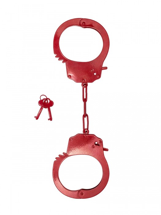 Красные стальные наручники - Le Frivole - купить с доставкой в Нижнем Новгороде
