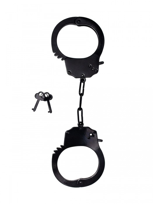 Черные стальные наручники - Le Frivole - купить с доставкой в Нижнем Новгороде