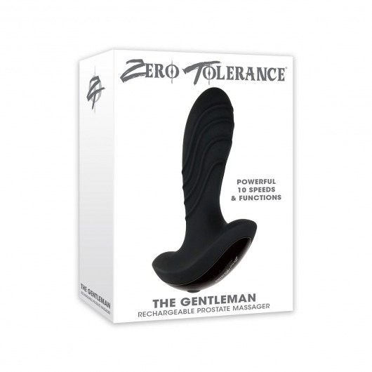 Черный вибростимулятор простаты The Gentleman - 12 см. - Zero Tolerance - в Нижнем Новгороде купить с доставкой