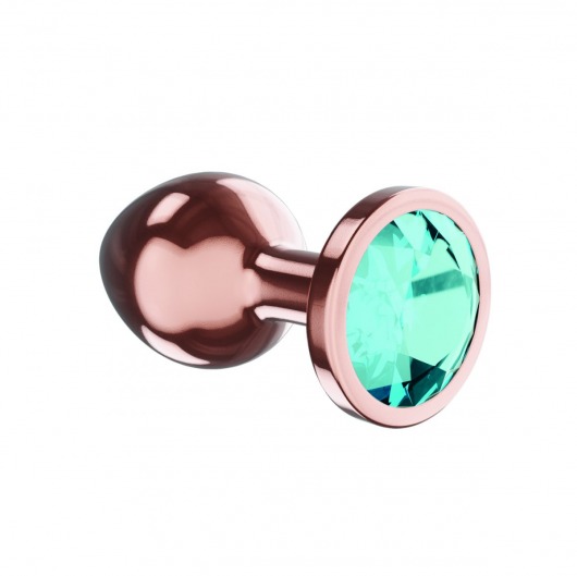 Пробка цвета розового золота с малиновым кристаллом Diamond Topaz Shine L - 8,3 см. - Lola Games - купить с доставкой в Нижнем Новгороде